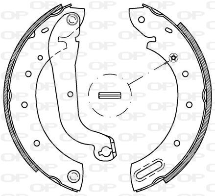 OPEN PARTS Комплект тормозных колодок BSA2171.00